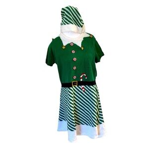 Christmas Elf Knit Dress. No Boundaries Size XL Juniors